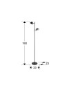 TAROS- PIE SALON 2L NEGRO